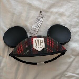 Disney Plaid Hat with Black Accents